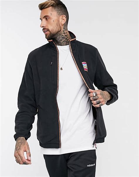 adidas lightweight fleece jacket